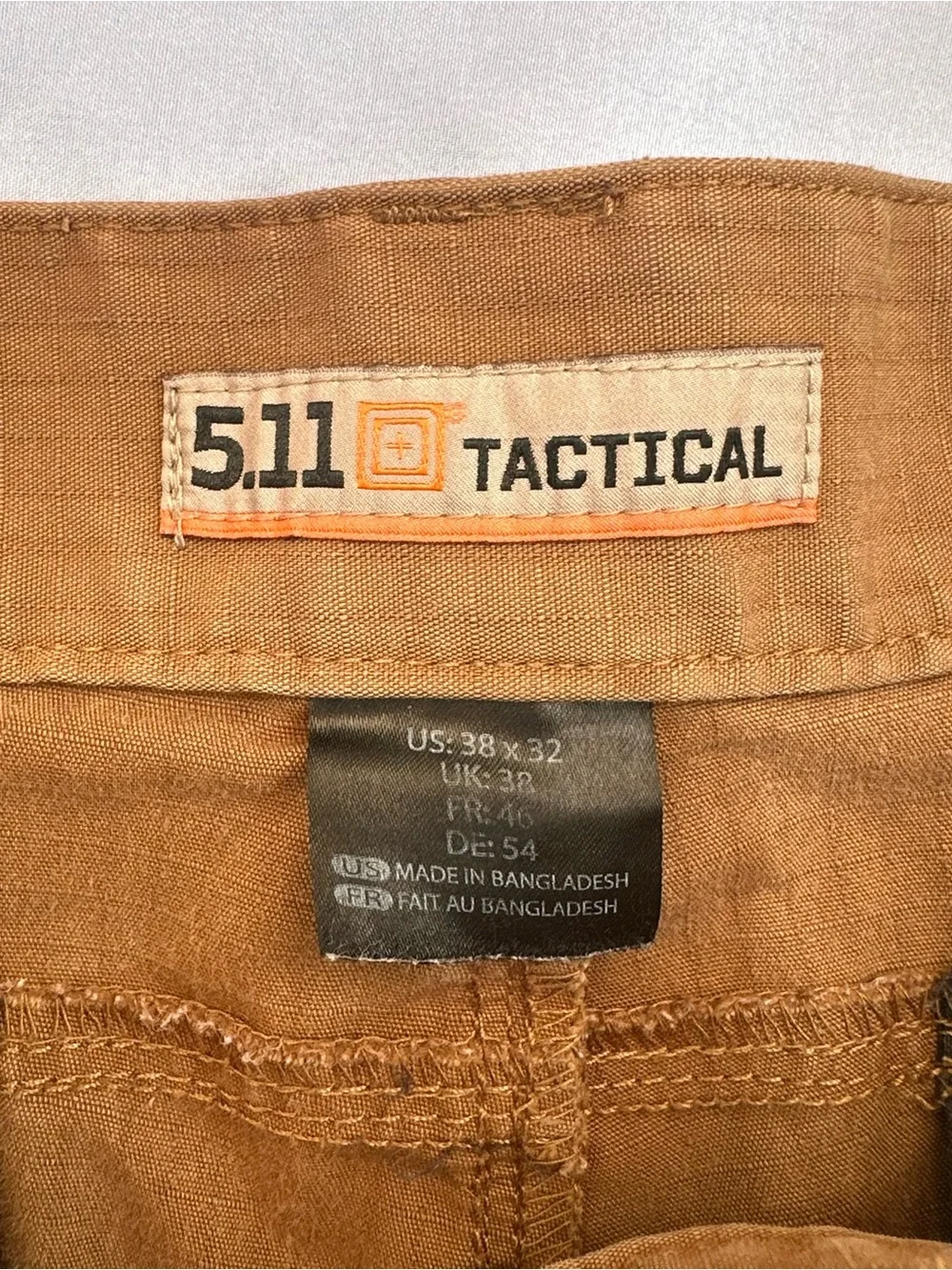 5.11 Tactical Pants Mens 38x32 Brown Cargo Stryke Ripstop Workwear Duty 74369